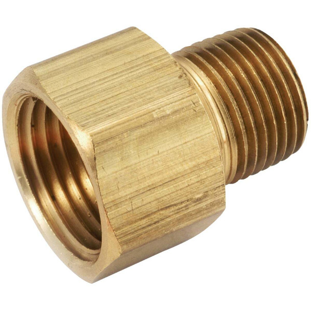 Anderson Metals 3/8 In. FPT x 3/8 In. MPT Brass Adapter 756120-0606
