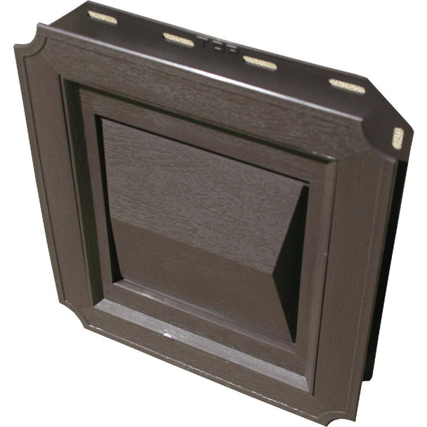 Builder's Best 4 In. Brown Plastic J-Block Dryer Vent Hood 111717