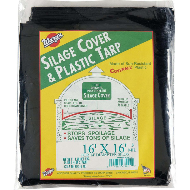 Warp's 16 Ft. x 16 Ft. Coverall Polyethylene 3 Mil. Silage Cover SSC-16