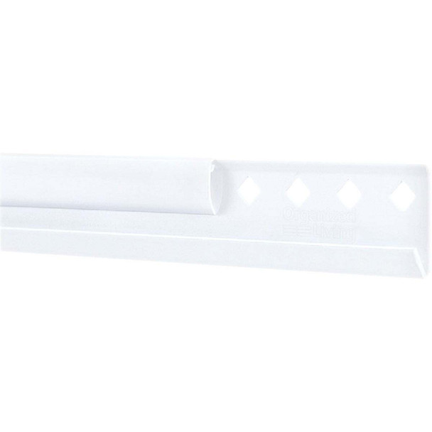 FreedomRail 24 In. White Horizontal Hanging Rail with Cover 7913452411