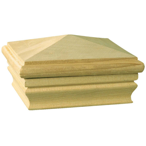 Deckorators 4 In. x 4 In. Pressure-Treated Pine Press-On Post Cap 72889