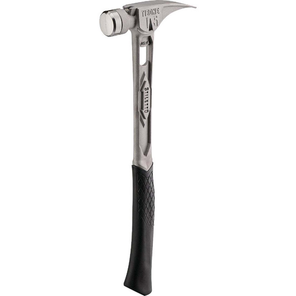 Stiletto TiBone 15 Oz. Smooth-Face Framing Hammer with Curved Titanium Handle