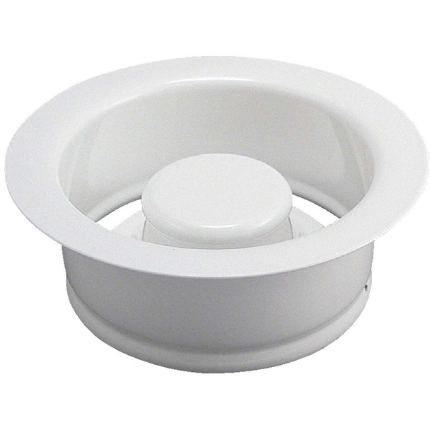Do it Best White Brass Disposer Flange and Stopper DIB5417WH