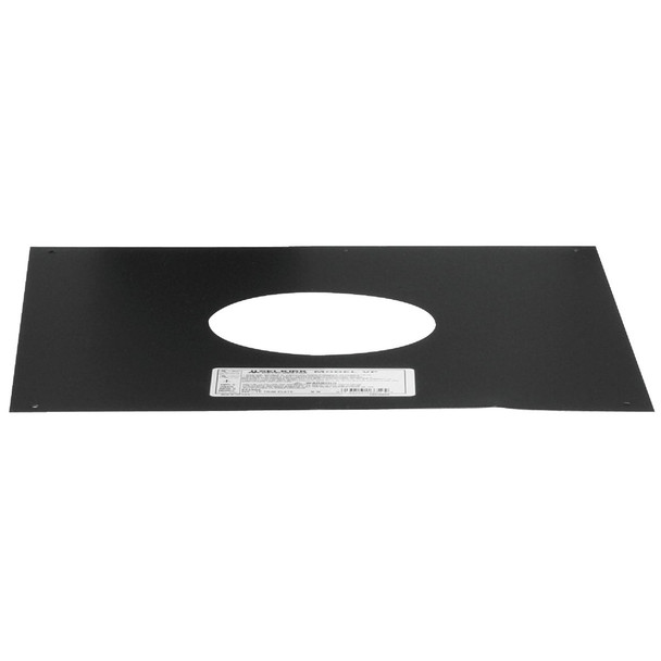 SELKIRK VP Pellet Pipe 12-1/2 In. Galvanized Trim Plate 243502