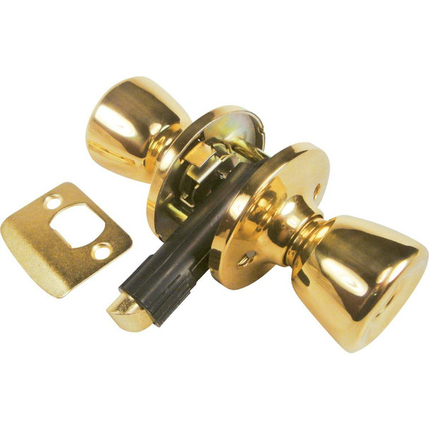 United States Hardware Polished Brass Hall & Closet Door Knob D-601B