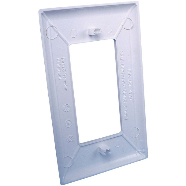 United States Hardware White Gang Plate E-122C