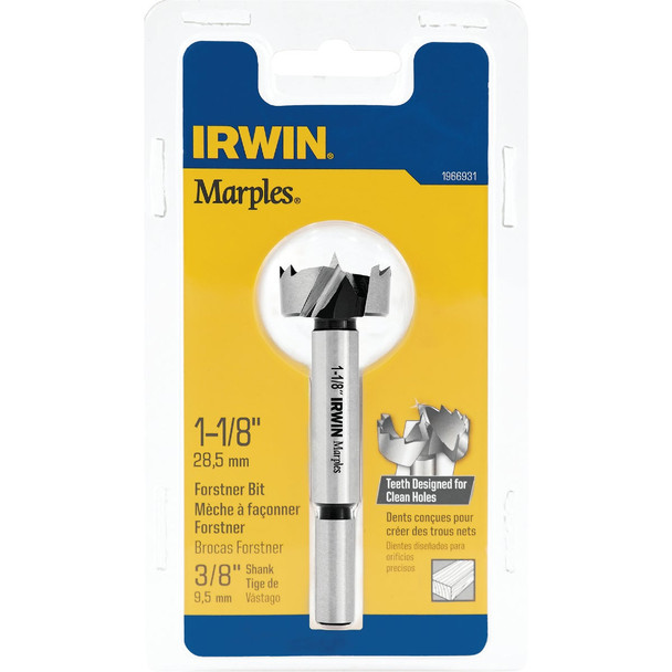 Irwin Marples 1-1/8 In. x 3-1/2 In. Reduced Forstner Drill Bit 1966931