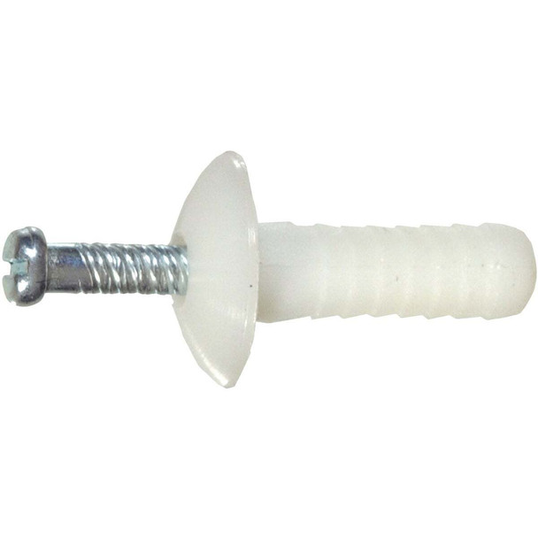 Hillman 1/4 In. x 1-1/2 In. Nylon Truss Hammer Drive Anchor (100-Count) 370558