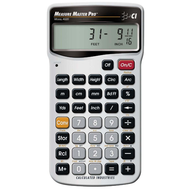 Calculated Industries Measure Master Pro Project Calculator 4020