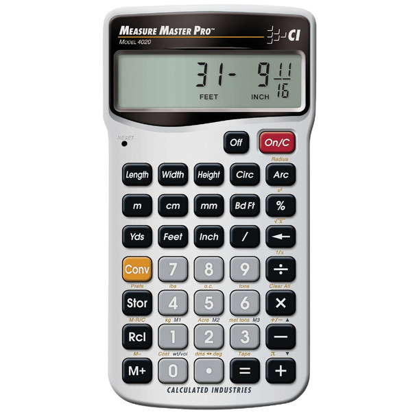 Calculated Industries Measure Master Pro Project Calculator 4020