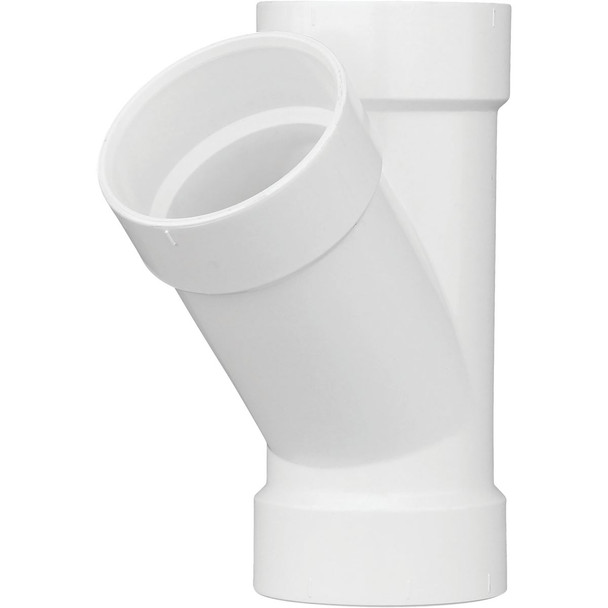 Charlotte Pipe 3 In. Schedule 30 DWV Hub PVC Wye PVC 01600  0600HA