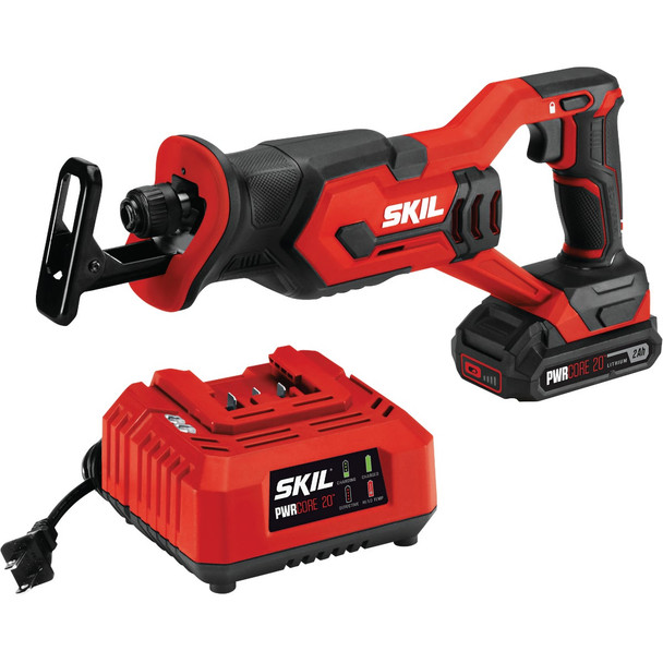 SKIL PWRCore 20V Lithium-Ion Cordless Reciprocating Saw Kit RS582902