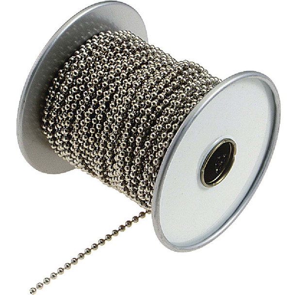 Lucky Line #10 100 Ft. Nickel Finished Brass Ball Chain 32550