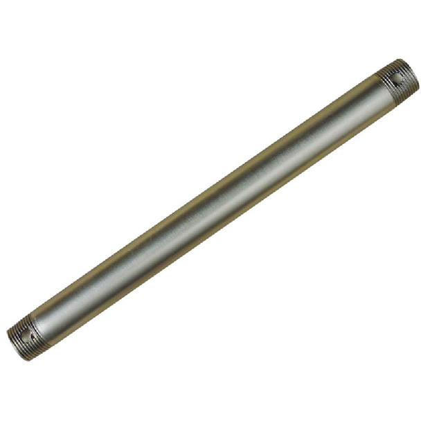 Hunter Nickel 3/4 In. Dia. X 12 In. L. Downrod for 9 Ft. Ceilings 26019