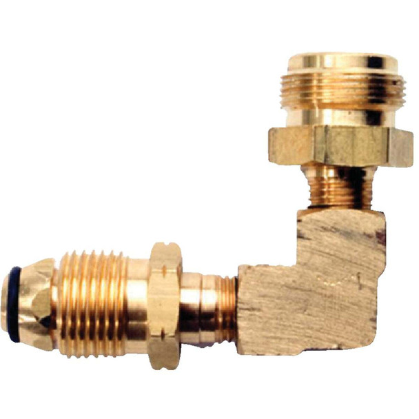 MR. HEATER POL x 1 In.-20 Throwaway Cylinder Thread LP Hose Elbow F273760