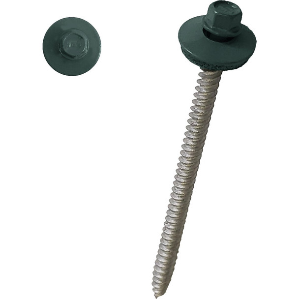 Ondura Premium 3" #9 Powder Coated Green Roofing Fastener 3554