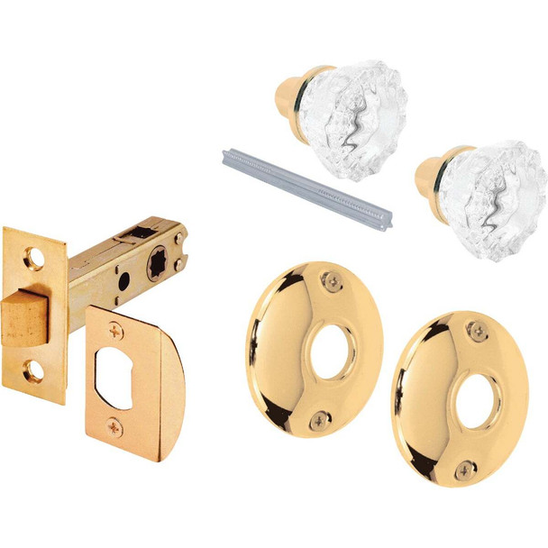 Defender Security Glass Knob Passage Door Latch Set E 28326