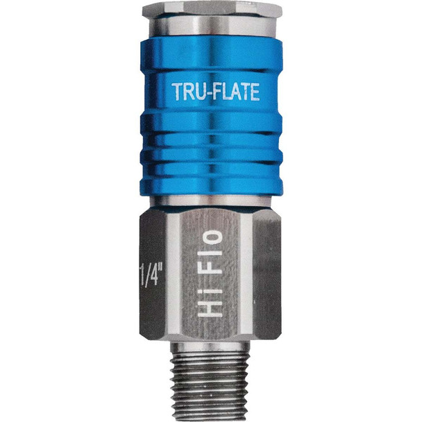 Tru-Flate Hi Flo 1/4 In. Body Series Male Coupler 13-925