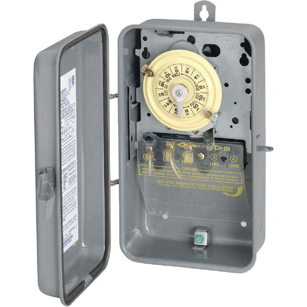 Intermatic 40A 120V 4000W Gray Mechanical Outdoor Timer T101RD89