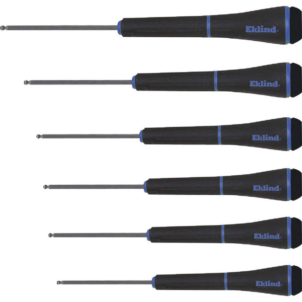 Eklind Metric Precision Ball-End Hex Key Set, 6-Piece 92600
