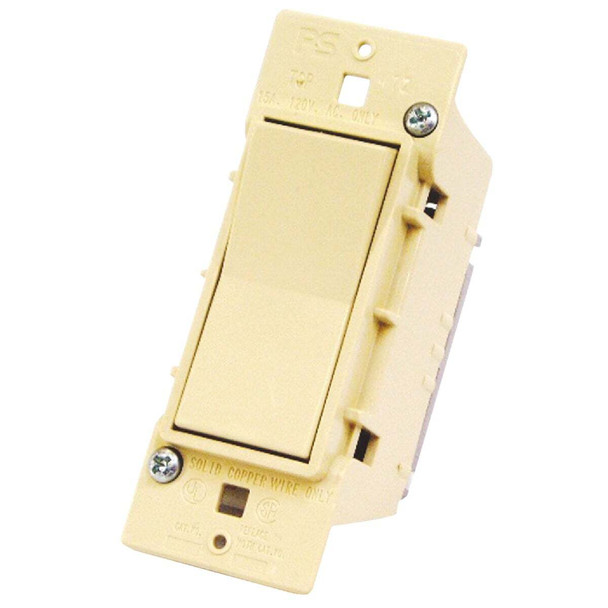 United States Hardware Ivory Electrical Switch E-100C