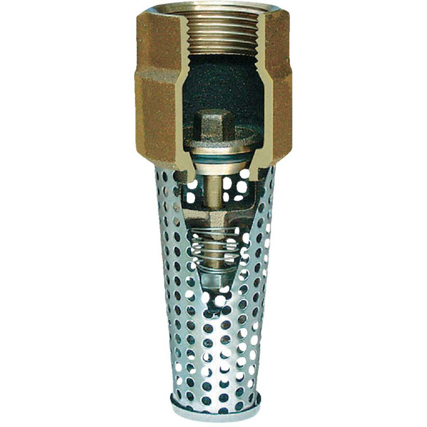 Simmons 1-1/2 In. Silicon Bronze Foot Valve, Lead Free 456SB