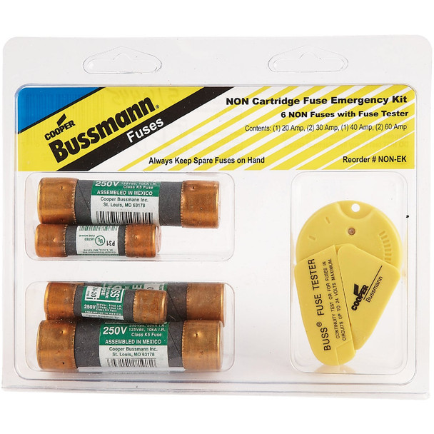 Bussmann 20A to 60A 250V Non Cartridge Emergency Fuse Kit NON-EK