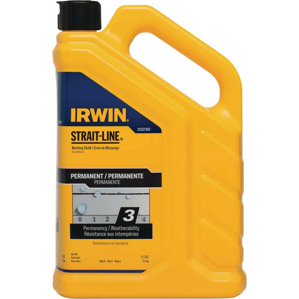Irwin STRAIT-LINE 5 Lb. Permanent Black Marking Chalk 2032160