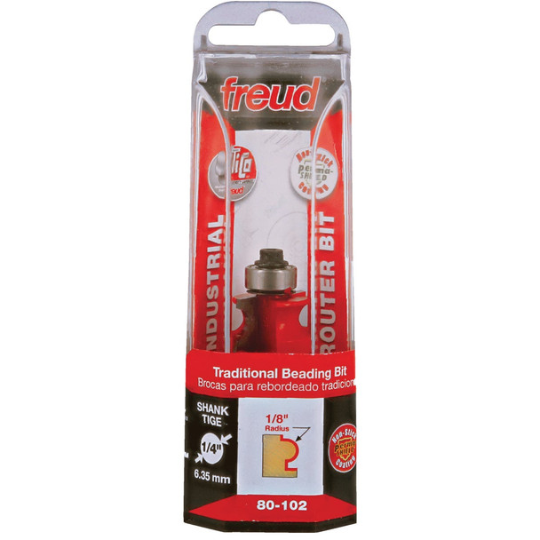 Freud 1/8 In. Radius Traditional Beading Router Bit 80-102