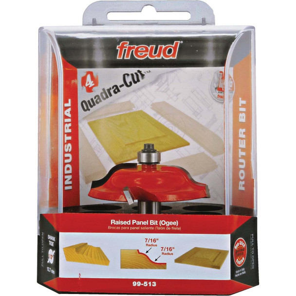 Freud 2-3/4 In. Quadra-Cut Raised Panel Router Bit 99-513