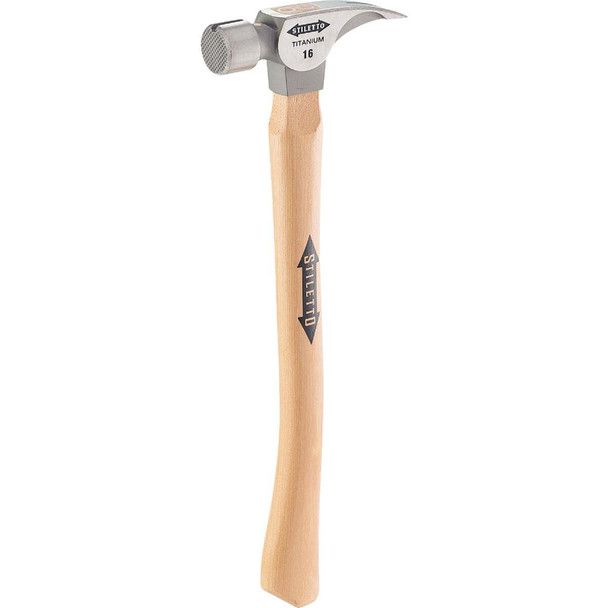 Stiletto 16 Oz. Milled-Face Framing Hammer with Hickory Handle TI16MC