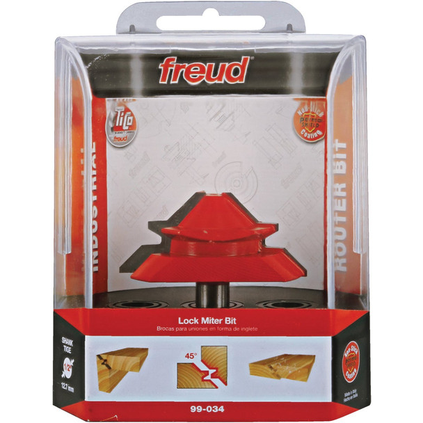 Freud 2-3/4 In. Lock Miter Router Bit 99-034