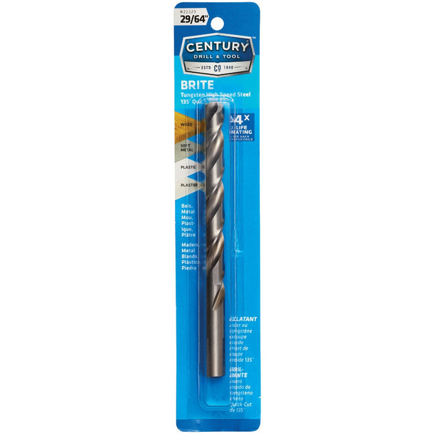 Century Drill & Tool 29/64" Brite Drill Bit 22329