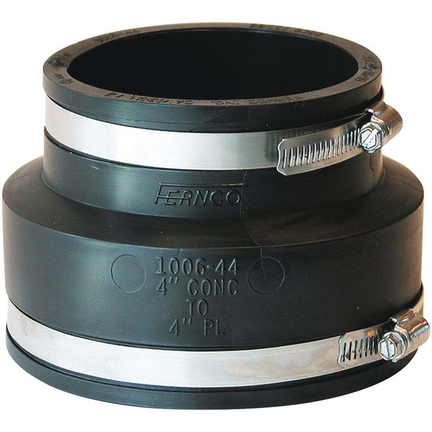 Fernco 4 In. Clay Flexible PVC Pipe Coupling P1006-44