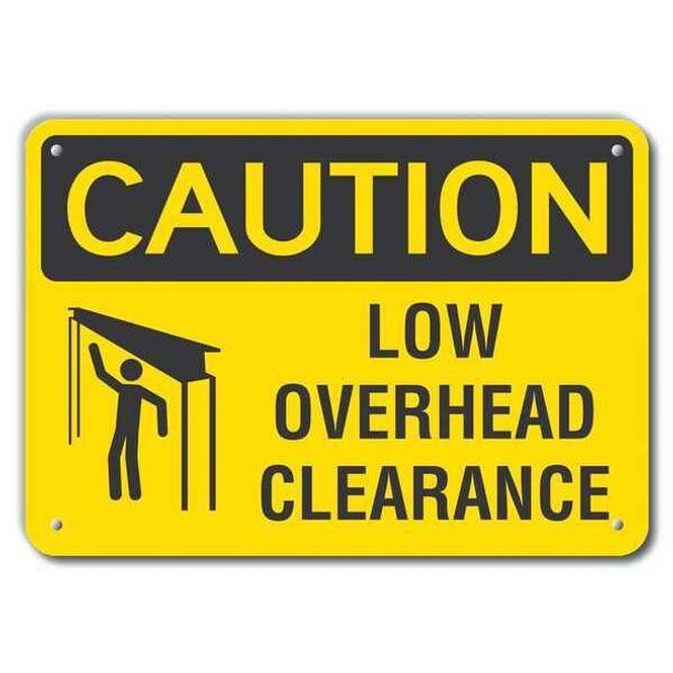 Lyle Caution Sign,10 inx14 in,Plastic LCU3-0153-NP_14x10