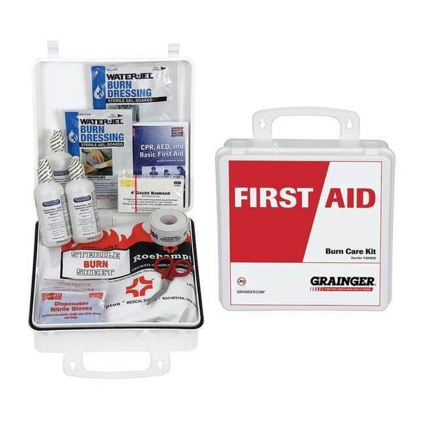 Manufacturer Varies Burn Care Kit, Plastic 13 Components, 5 People Served 54558