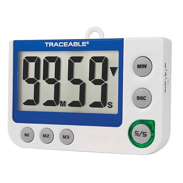 Traceable Digital Timer, CountDown,CountUp, 100min 5013