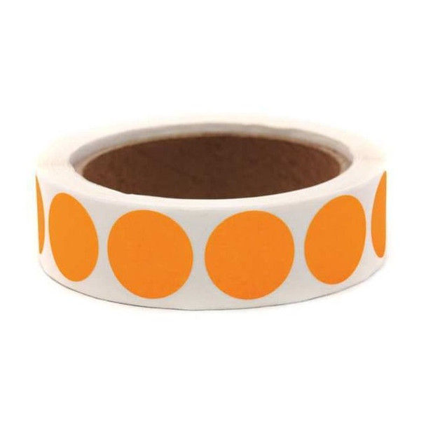 Manufacturer Varies Inventory Label, Orange, Paper, PK1000 3VCN7