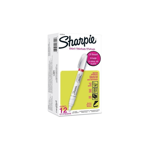 Oil Based Paint Marker, White, Medium, Bullet