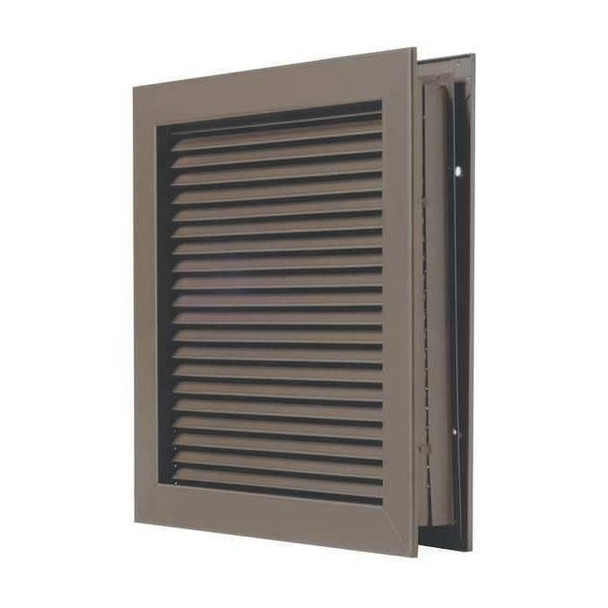 National Guard Door Louver,Steel L-700-RXDKB-18x18