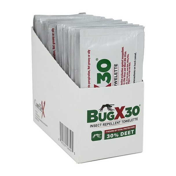 Bugx Insect Repellent Wipes,0.28 oz,Packet 18-145