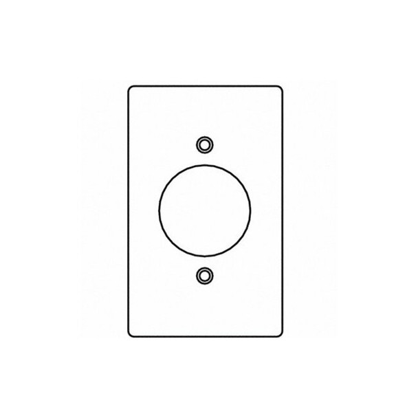 Weatherproof Cover, 1 Gang, Aluminum, Round Receptacle Cover Type