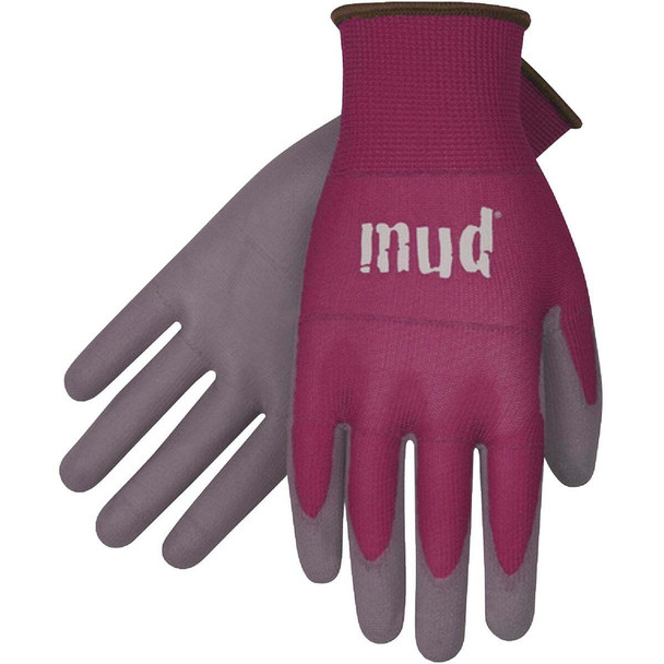 Smart Mud Women's Large Polyester Raspberry Garden Glove 028R/L