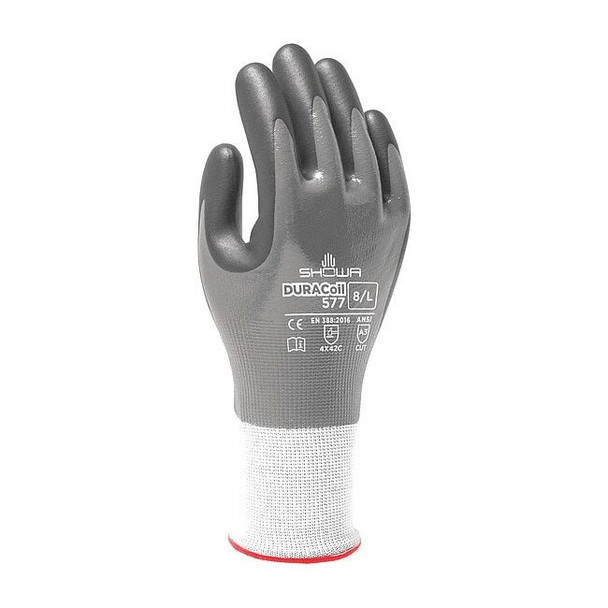 Cut Resistant Coated Gloves, Cut Level A3 ,Foam Nitrile ,Smooth ,L 1 PR
