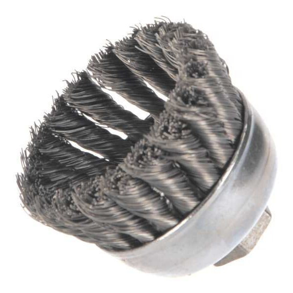 Weiler Single Row Cup Wire Brush, Threaded Arbor 90853