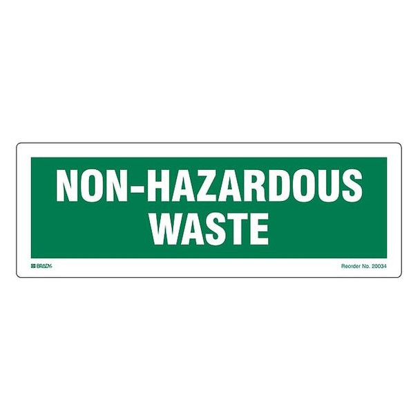 Brady DOT Handling Label, Green, Paper, PK100 20034LS