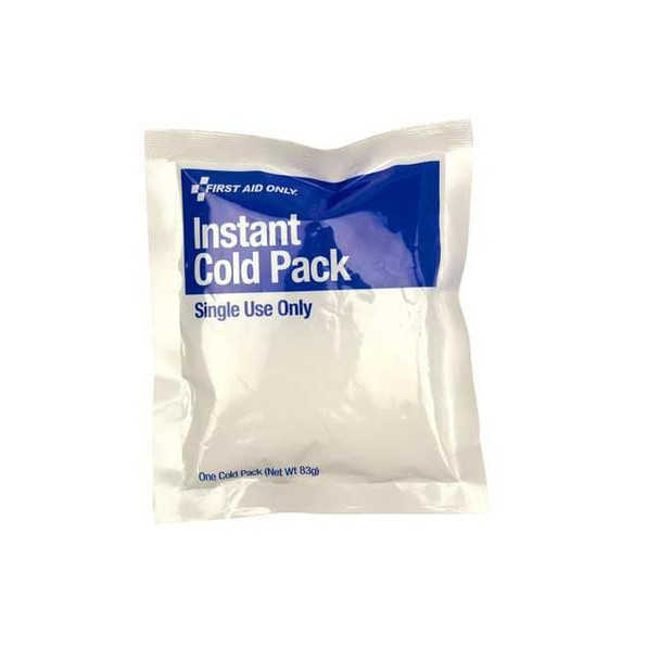 First Aid Only Instant Cold Pack, White, 6In. x 4-1/2In. K2104