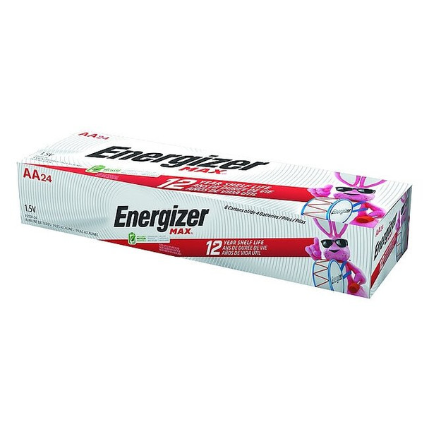 Energizer Energizer Max AA Alkaline Battery, 1.5V DC, PK24 E91