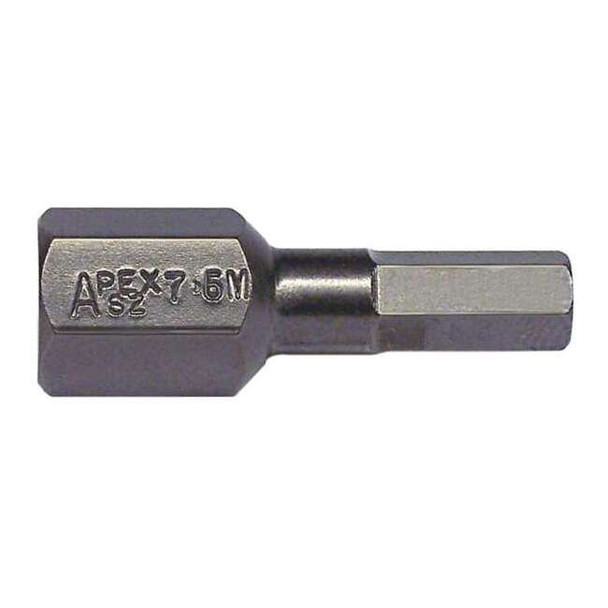 Apex Tool Group Torsion Bit, Metric, 7/16", Hex, 6mm, 7/8" SZ-7-6MM