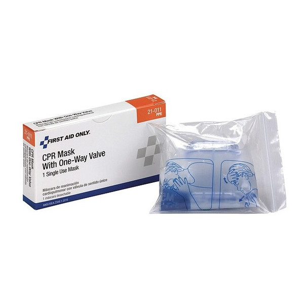 First Aid Only CPR Faceshield, Universal, Box 21-011